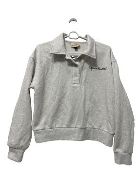 Universal Thread Women’s Cotton Collared Sweatshirt NWT Size M Gray